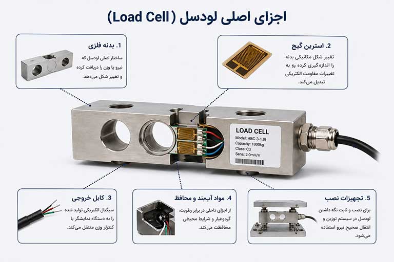 اجزای اصلی لودسل